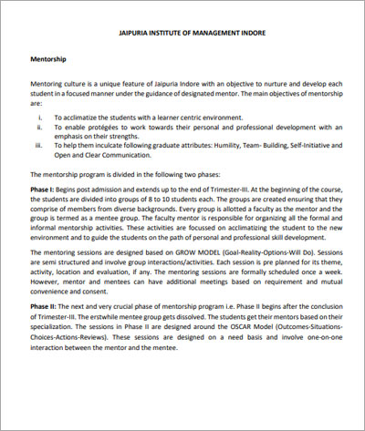 Mentorship-Policy