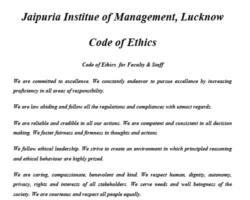 Code-of-Ethics-Jaipuria-Lucknow